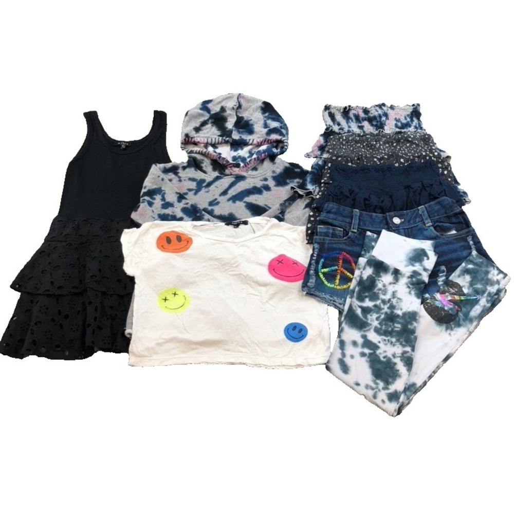 Flowers By Zoe FBZ Outfit Lot Girls Medium Dress Skirt Sweatshirt Shorts Play